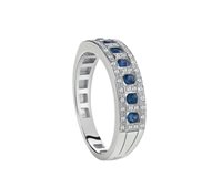 Anello Damiani Donna Belle Epoque in Oro bianco Zaffiro 0.35 Ct 20058815 - 20058815